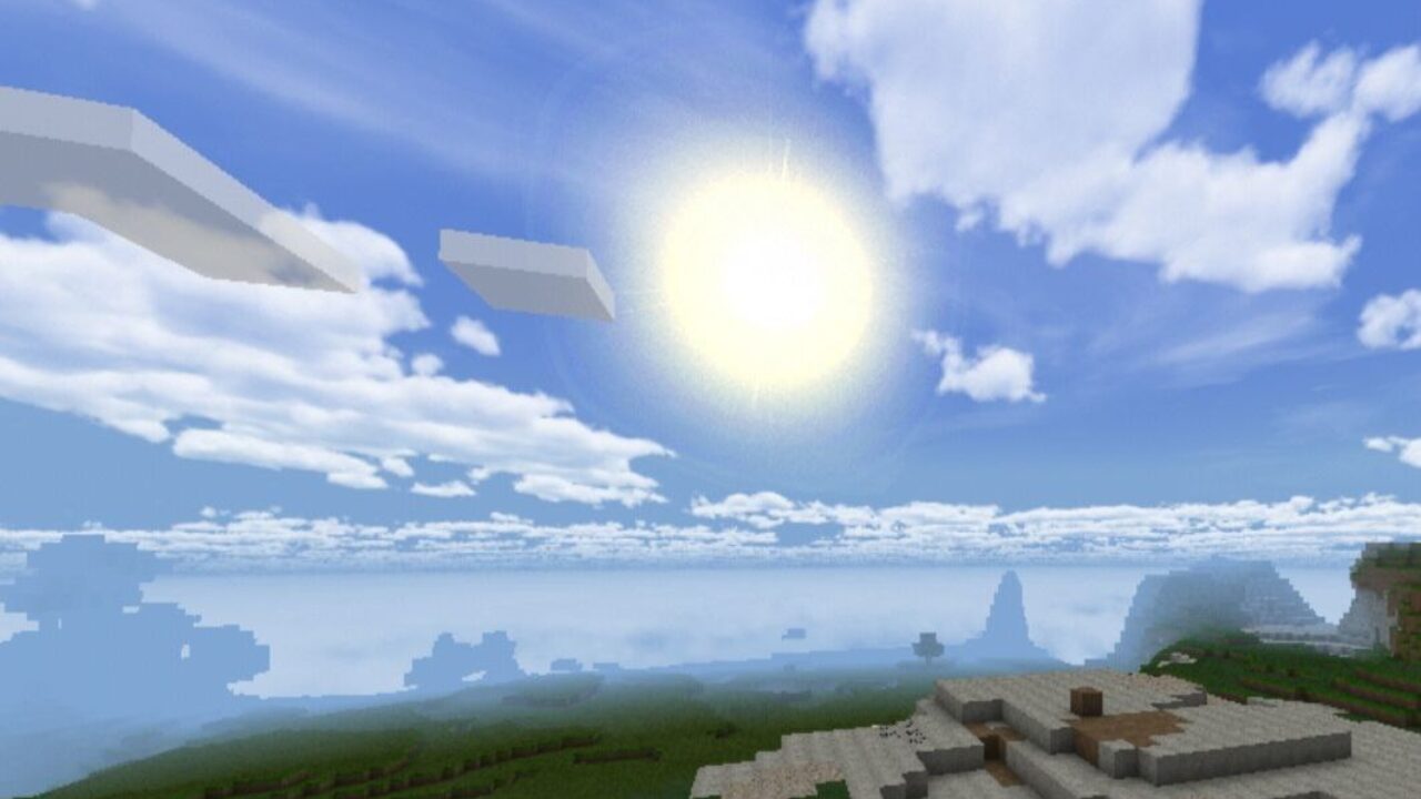 Sky from Real Life Texture Pack for Minecraft PE