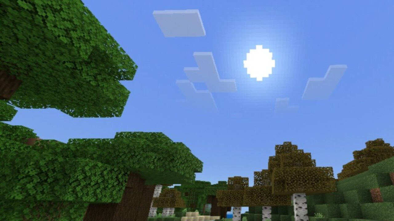 Sky from Real Life Texture Pack for Minecraft PE