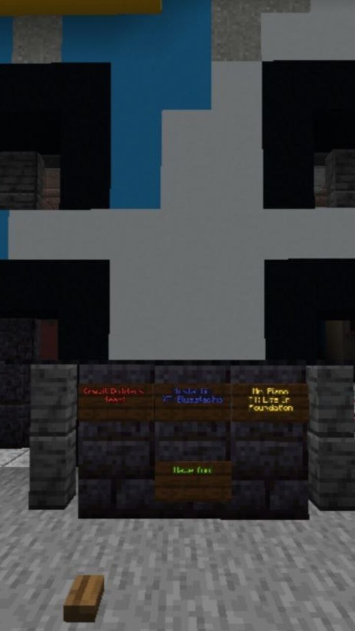 Entrance from Huggy Wuggy Map for Minecraft PE