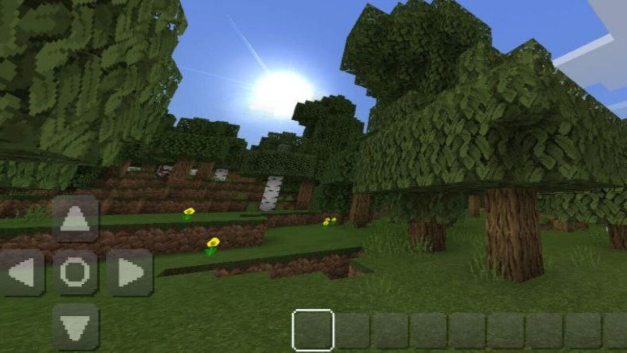 Sky from Shiftery Shaders for Minecraft PE