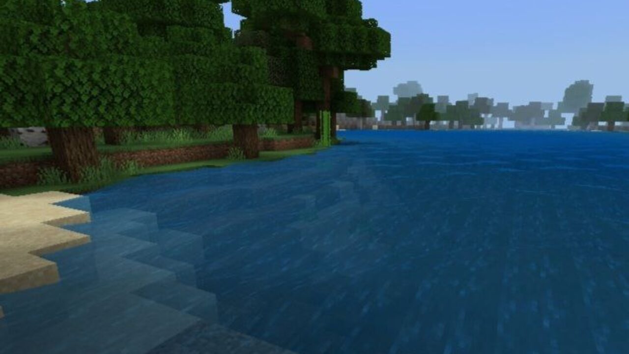 River from Wavy Water Shaders for Minecraft PE