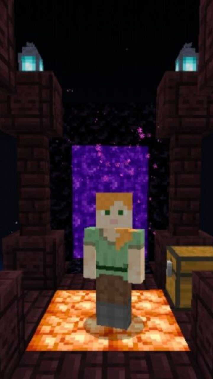 Portal from the Nether Map for Minecraft PE