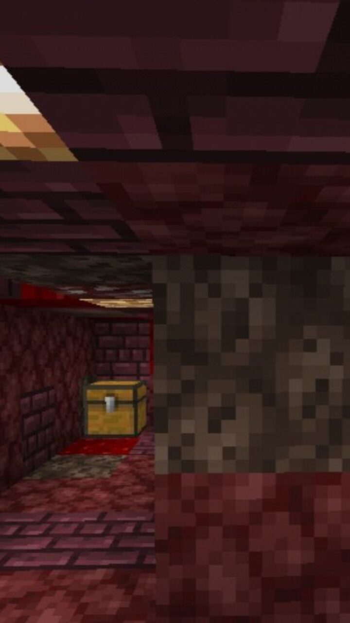 Maze from Nether Map for Minecraft PE