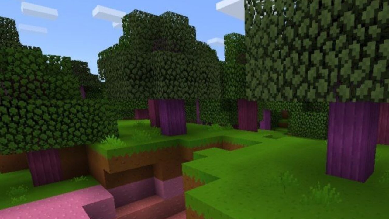 Forest from Kawaii Texture Pack for Minecraft PE