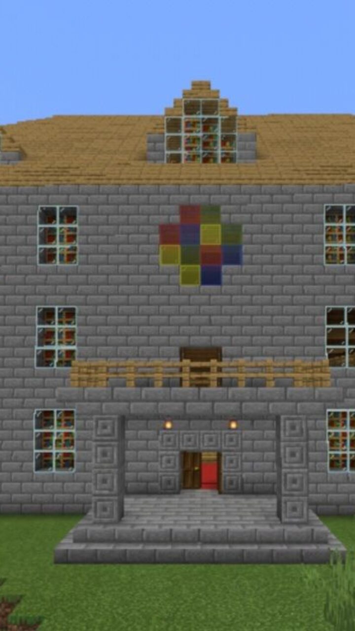 Stone Mansion Map for Minecraft PE