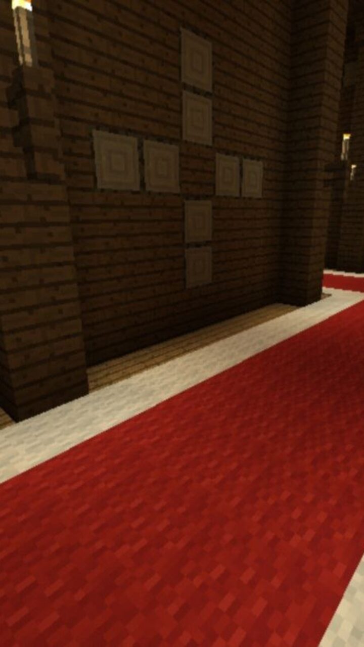 Hall from Mansion Map for Minecraft PE