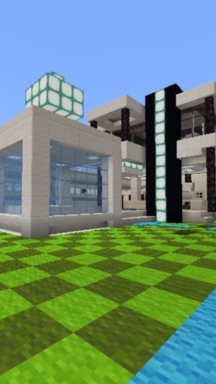 Self-sufficient Modern House for Minecraft PE