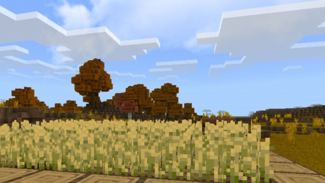 Plants from Autumn Texture Pack for Minecraft PE