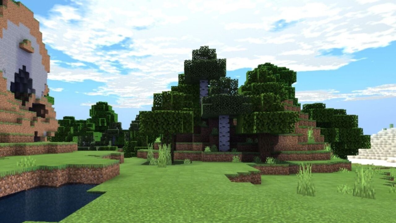 Trees from Light Shaders for Minecraft PE