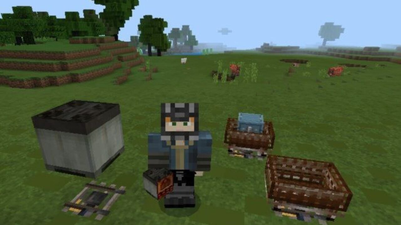 Steve in Armor from Fallout Texture Pack for Minecraft PE