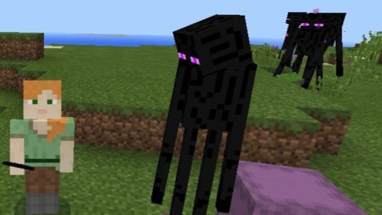 Enderman from Purpled Texture Pack for Minecraft PE