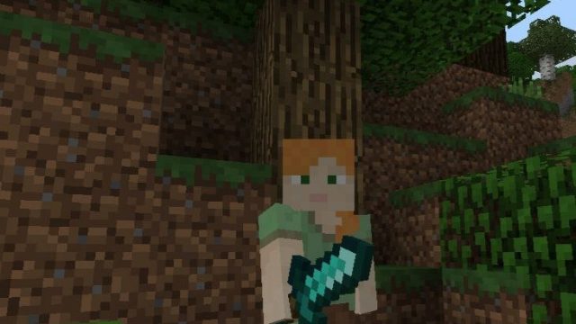 Short and Slanted Sword for Minecraft Pocket Edition 1.18