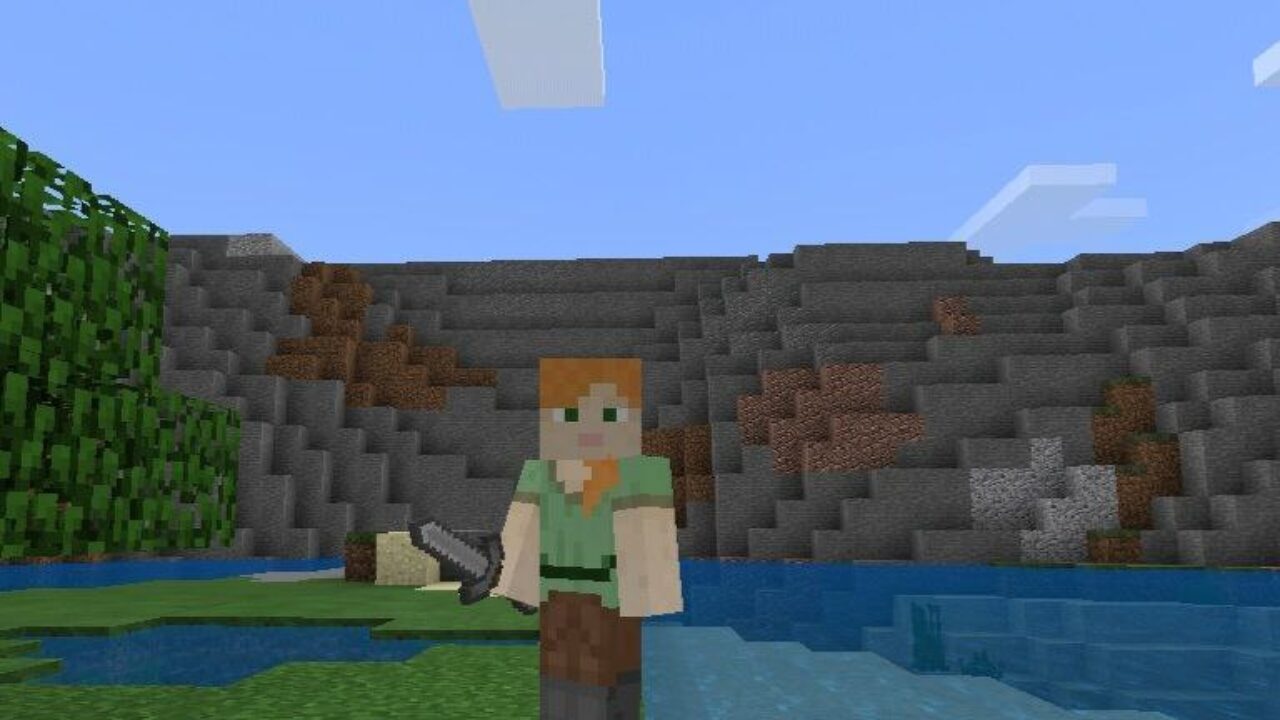 Iron Sword from Short Swords Texture Pack for Minecraft PE