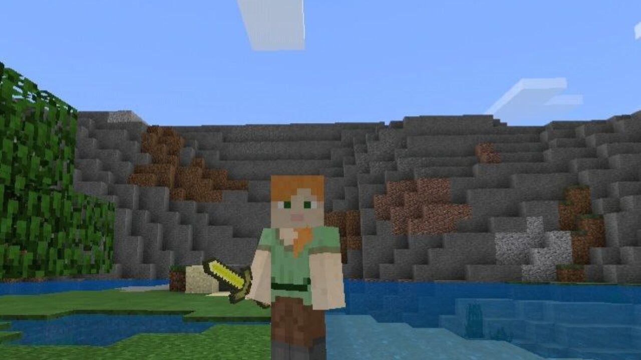 Gold Sword from Short Swords Texture Pack for Minecraft PE