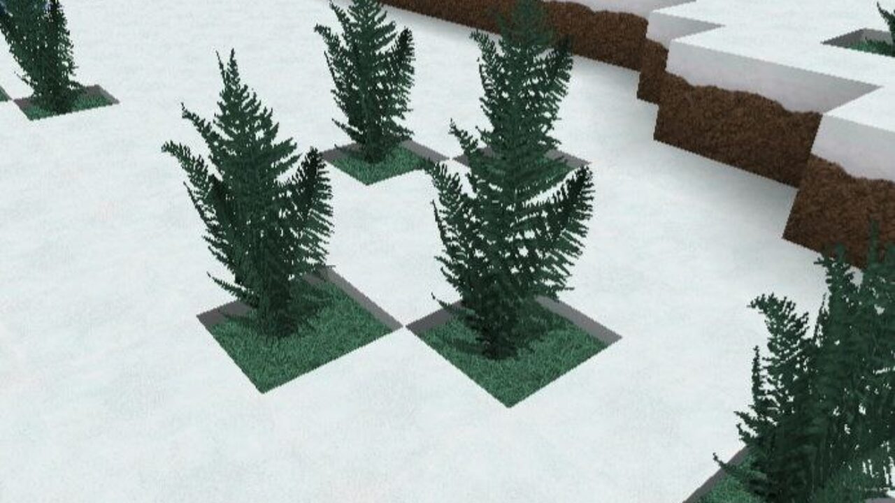 Bushes from Parallax Texture Pack for Minecraft PE