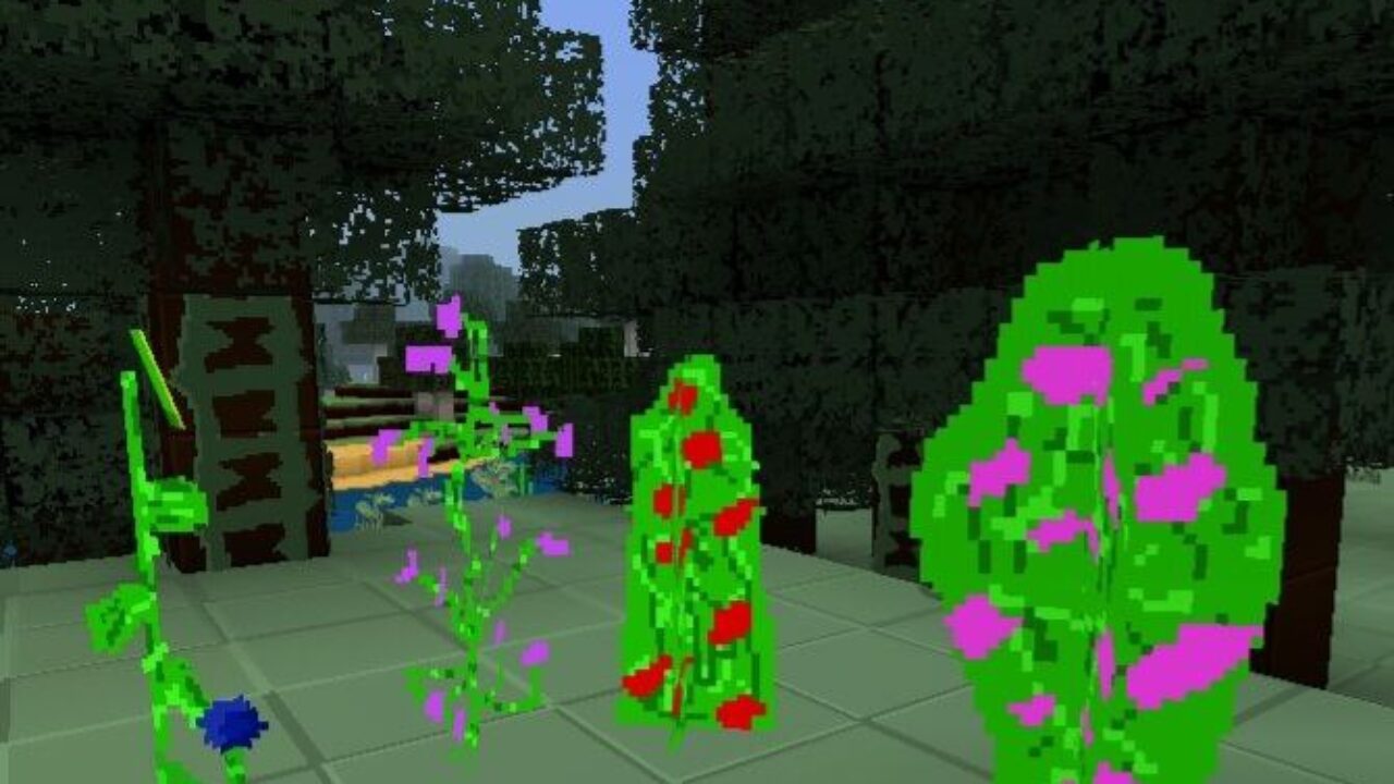 Flowers from New Plastic Texture Pack for Minecraft PE