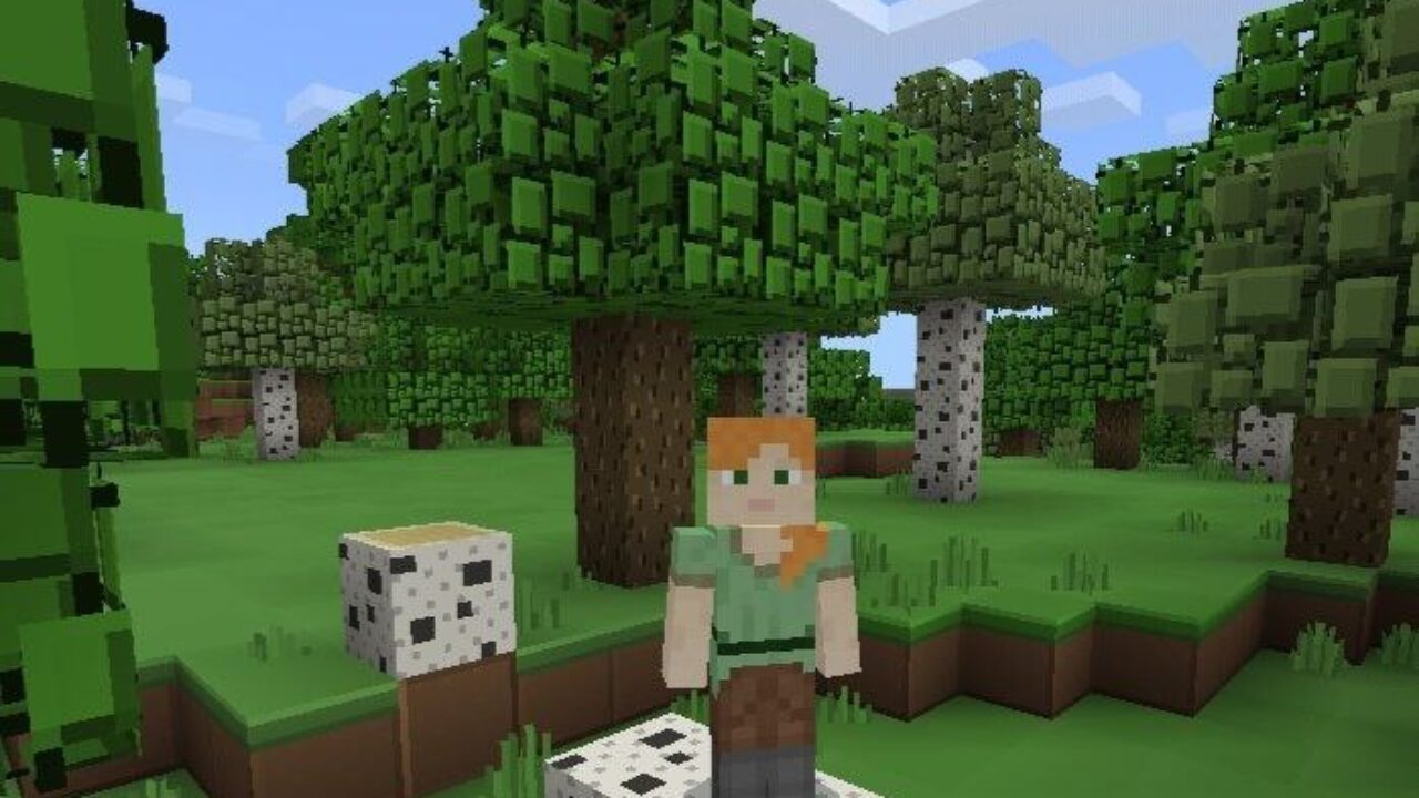 Tree from Plastic Texture Pack for Minecraft PE