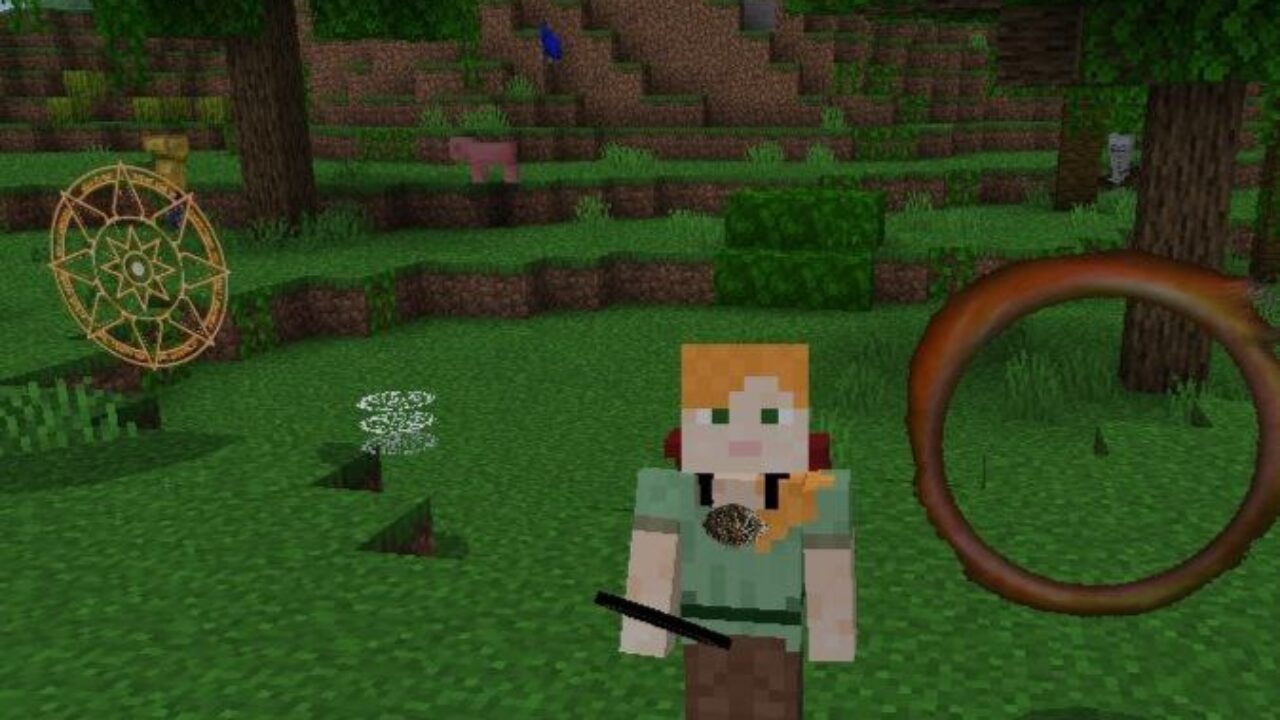 Steve and Portal from Doctor Strange Mod for Minecraft PE