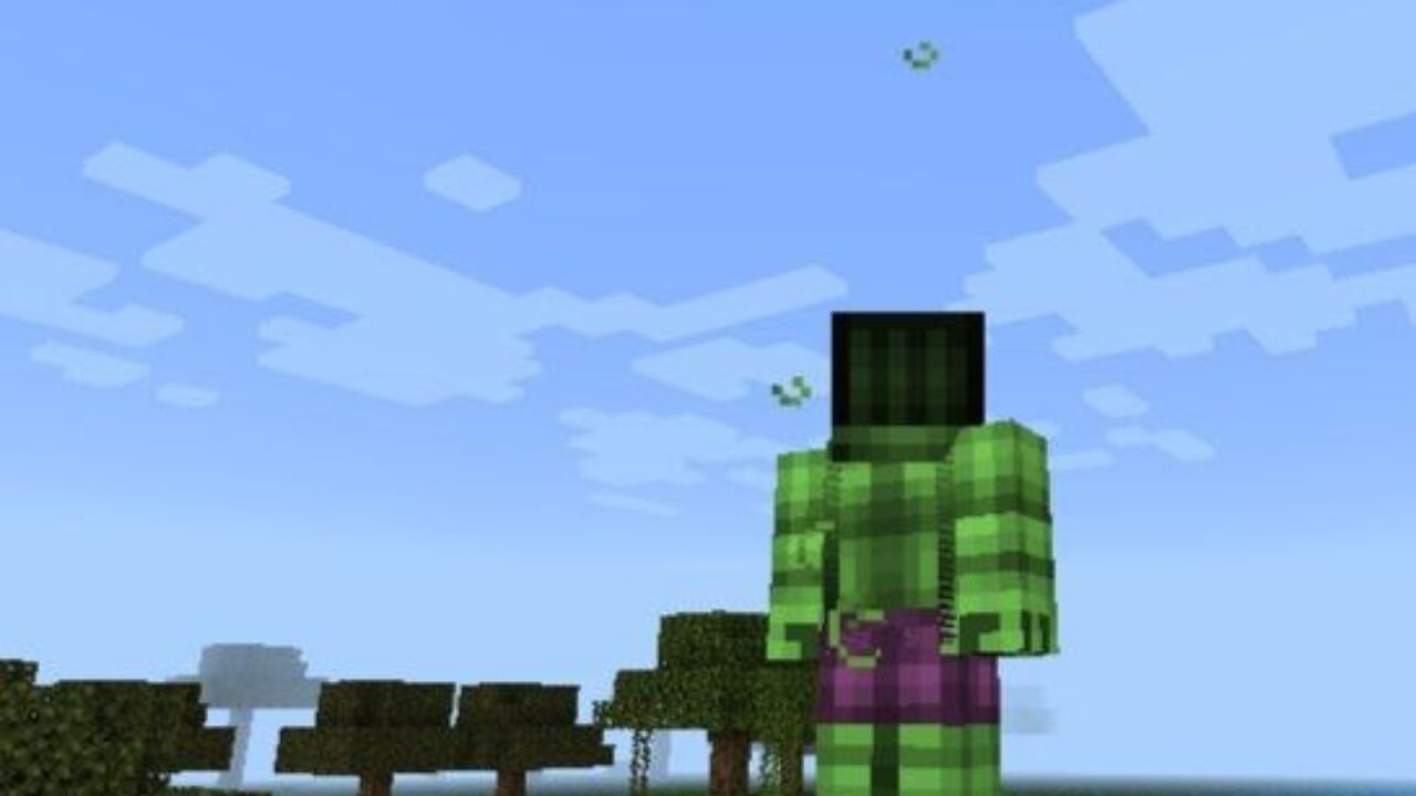 Hulk from Super Heroes Mod for Minecraft PE