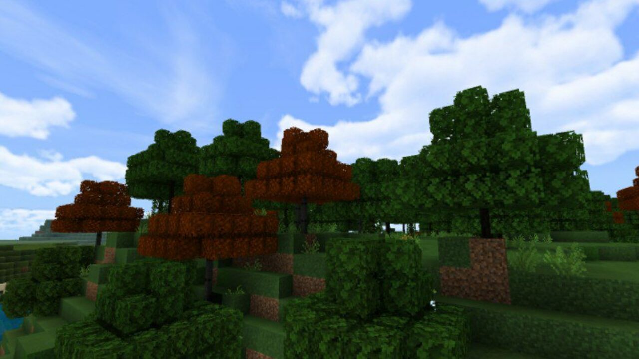 Forest from Better Foliage Texture Pack for Minecraft PE