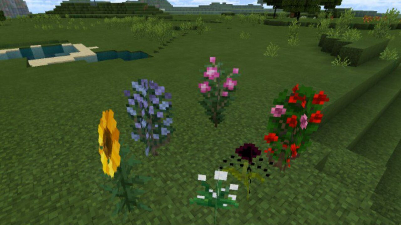 Flowers from Better Foliage Texture Pack for Minecraft PE