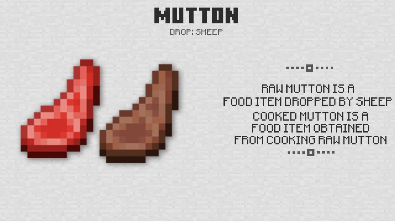 Mutton in Minecraft PE 0.15