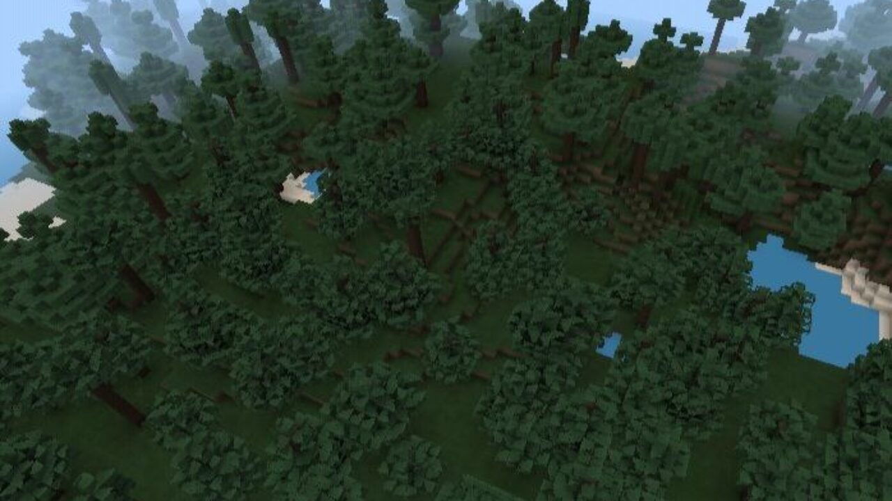 Forest from Flows HD Texture Pack for Minecraft PE