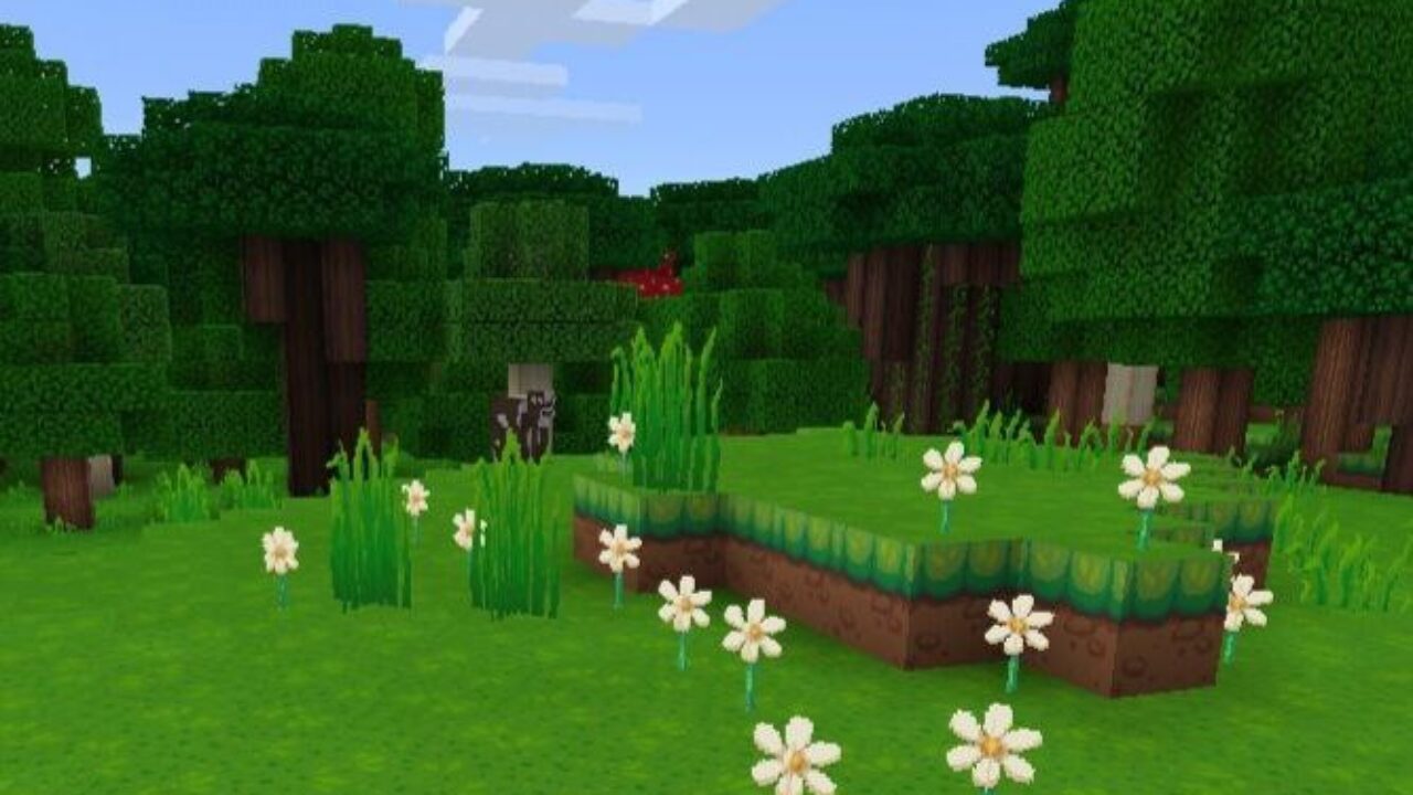 Flowers from Dragon Dance Texture Pack for Minecraft PE