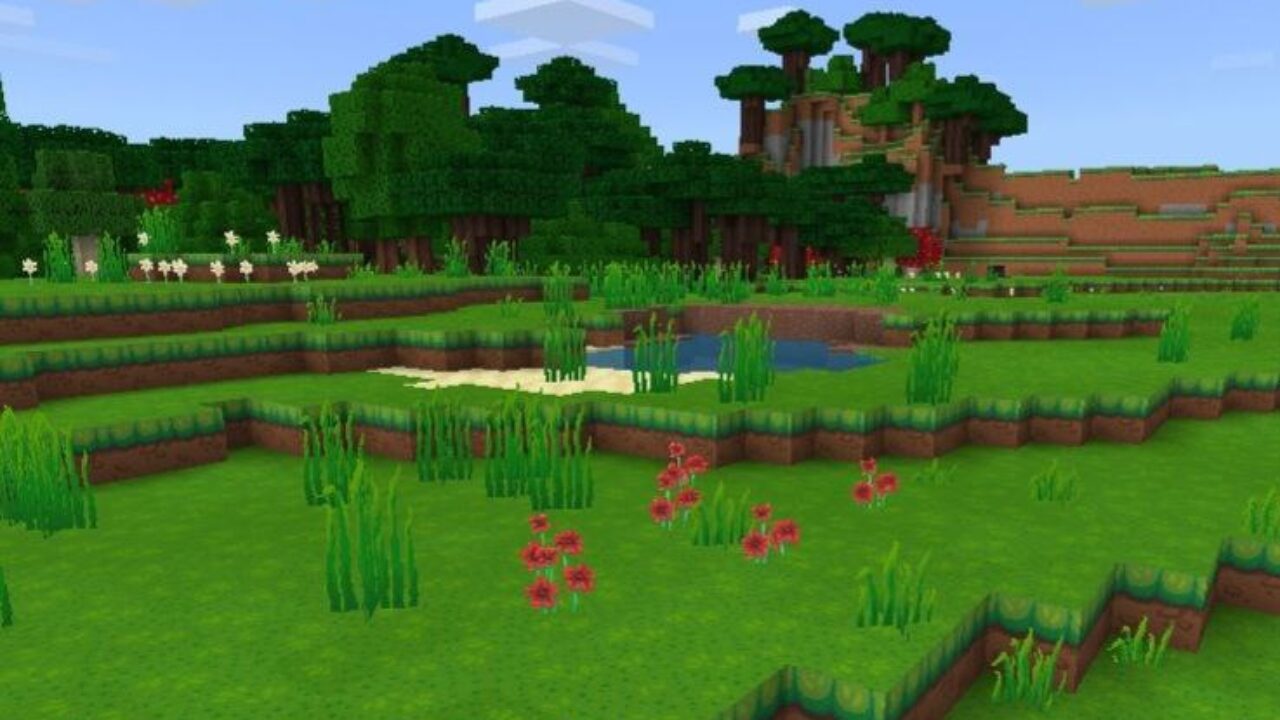 Nature from Dragon Dance Texture Pack for Minecraft PE