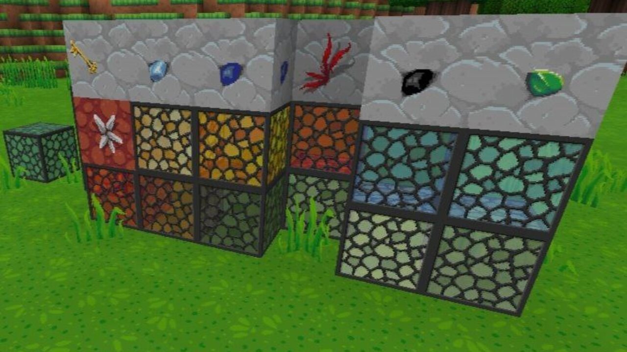 Blocks from Dragon Dance Texture Pack for Minecraft PE