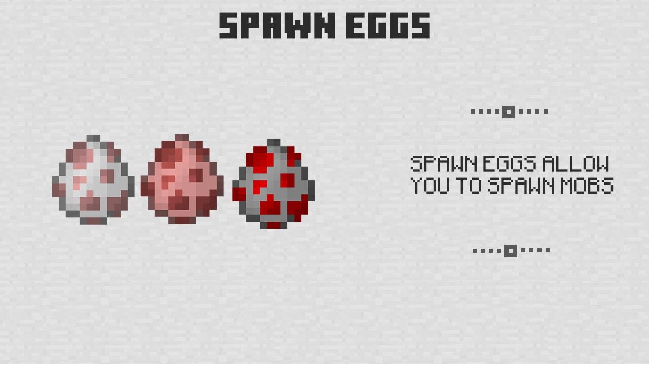 Spawn Eggs from Minecraft PE