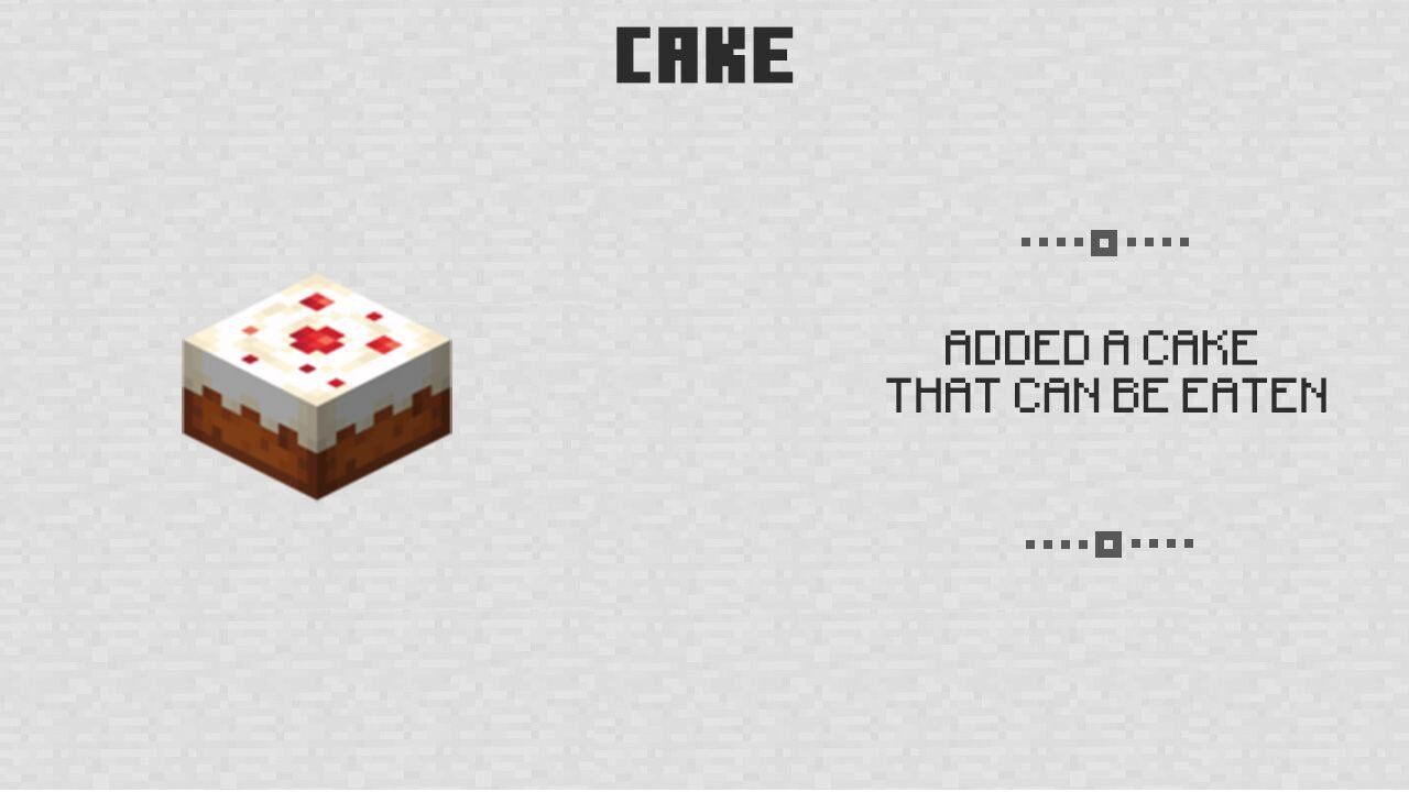 Cake from Minecraft PE