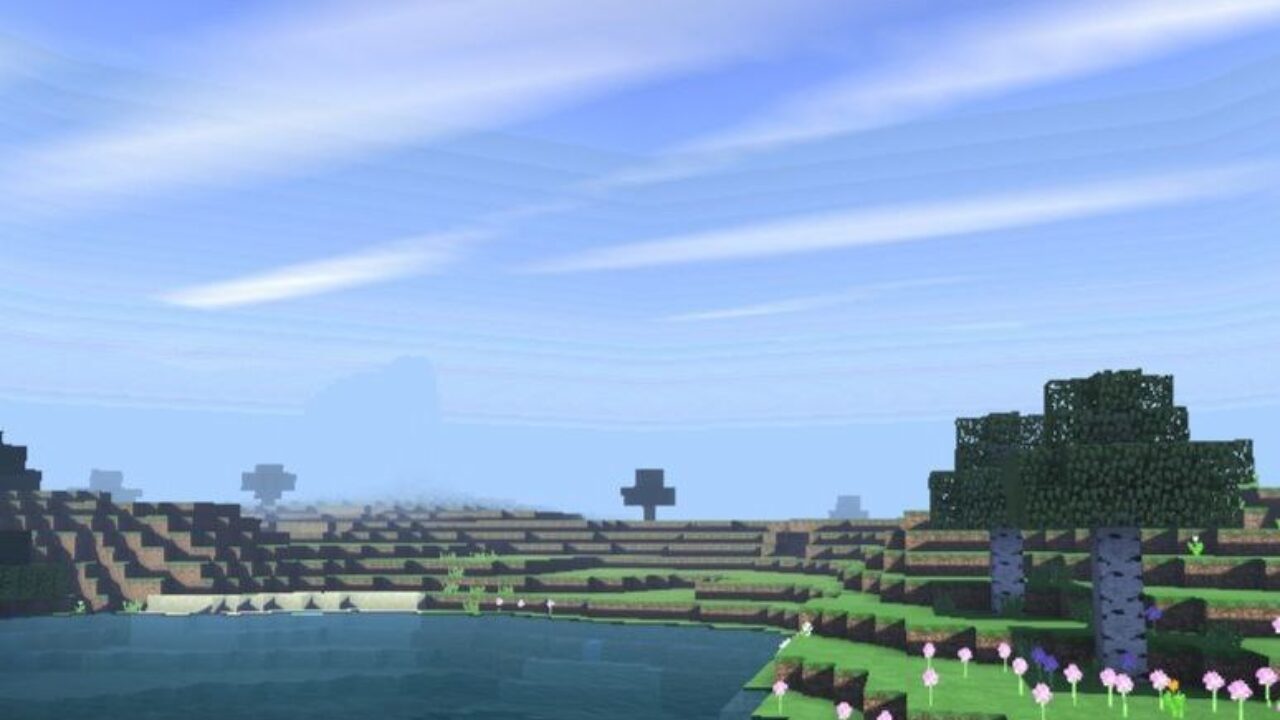 River from Unbelievable Shaders for Minecraft PE