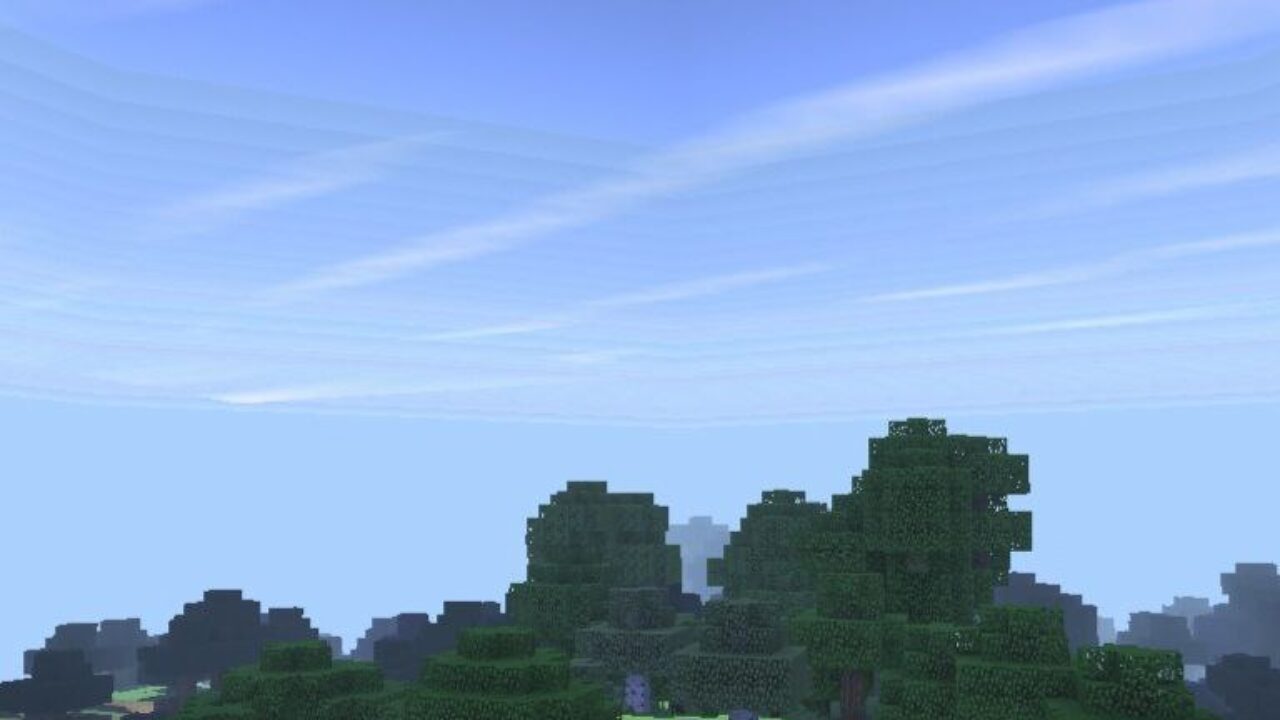 Sky from Unbelievable Shaders for Minecraft PE