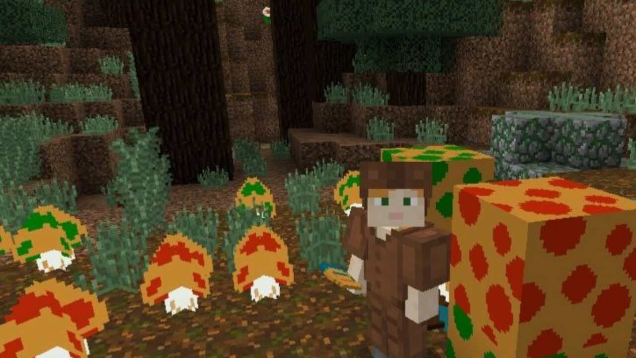 Plants from Super Mario Texture Pack for Minecraft PE