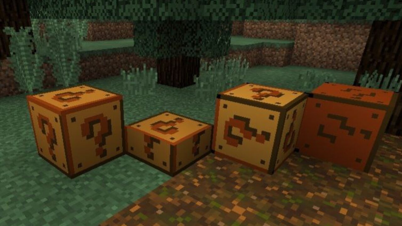 Question Blocks from Super Mario Texture Pack for Minecraft PE