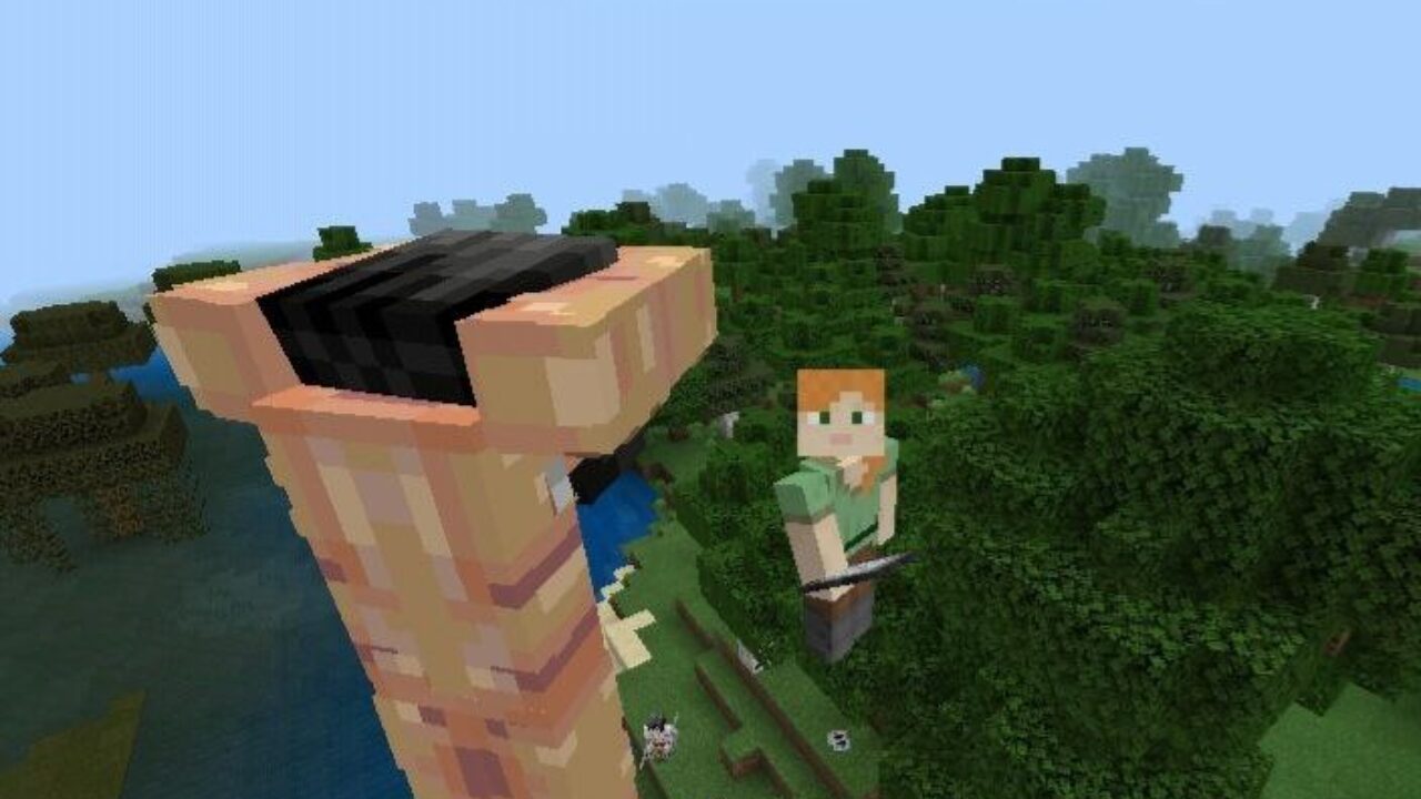 Giant Titan from Anime Mods for Minecraft PE