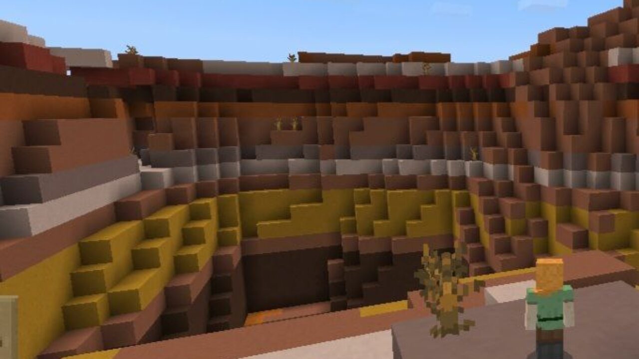 Mountains from Shrink Mod for Minecraft PE