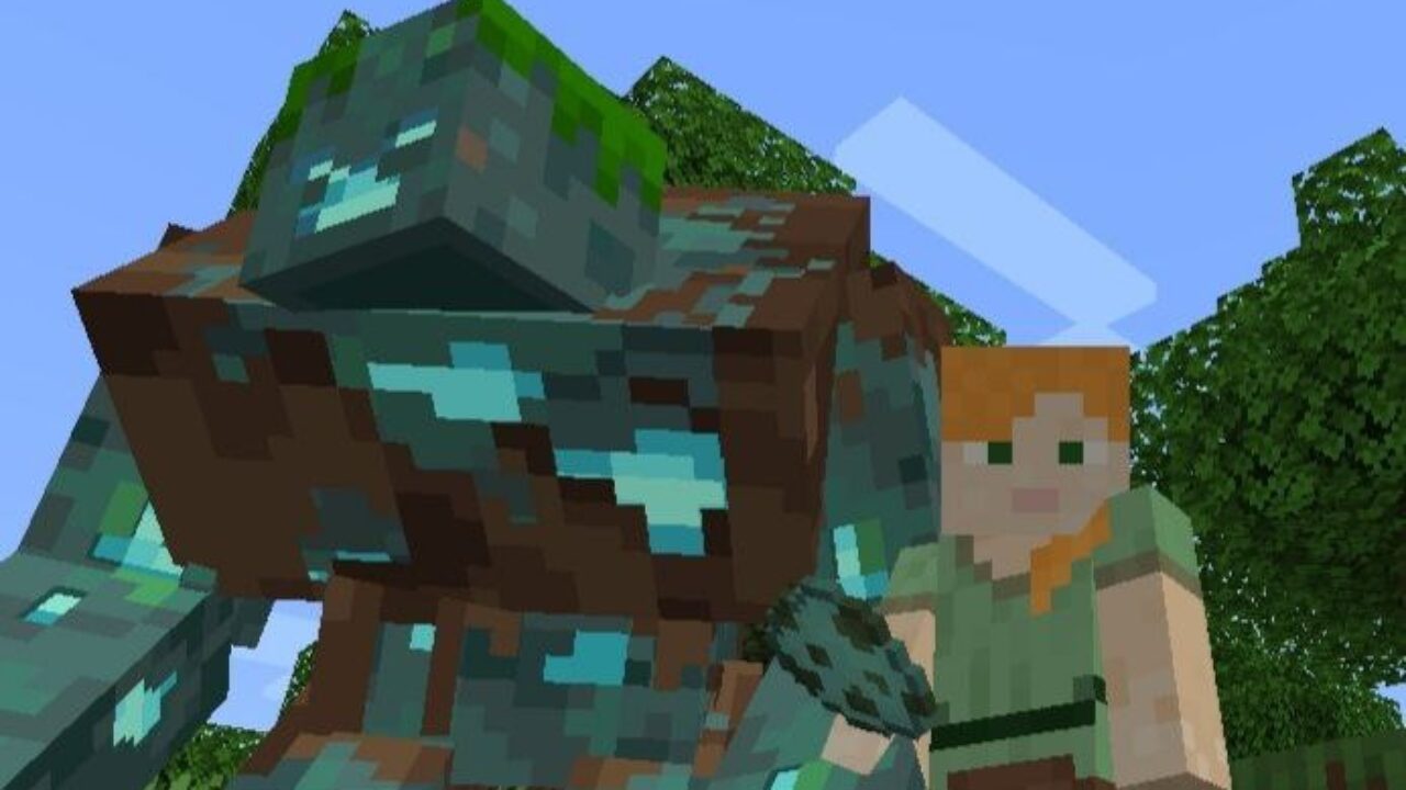 Golem from Mutant Beasts Mod for Minecraft PE