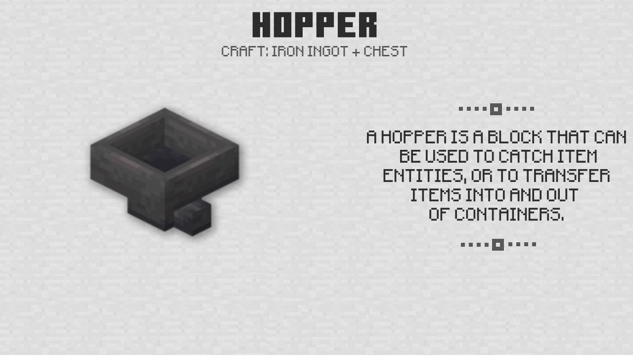 Hopper for Minecraft PE 0.14.0