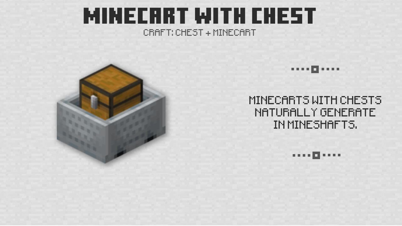 Minecart with Chest for Minecraft PE 0.14.0