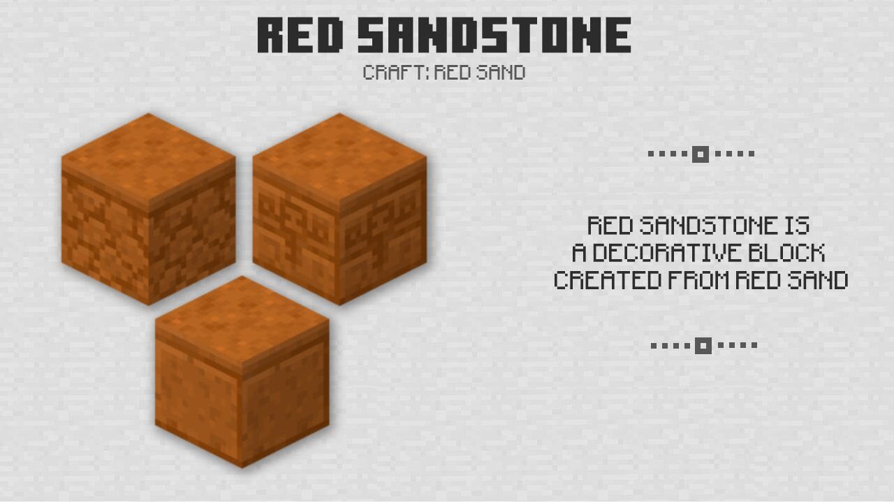 Red Sandstones for Minecraft PE 0.14.0