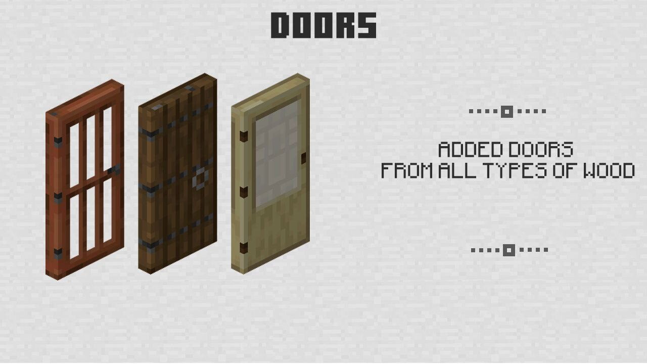 Doors for Minecraft PE 0.13