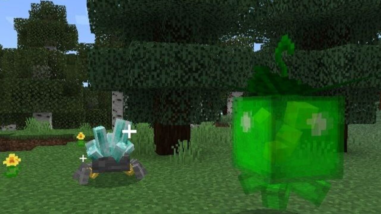 Grottol and Lantern from Mowzies Mobs Mod for Minecraft PE