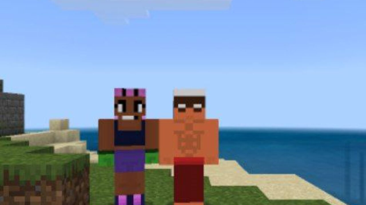 Rosa and Bo from Brawls Stars Mod for Minecraft PE