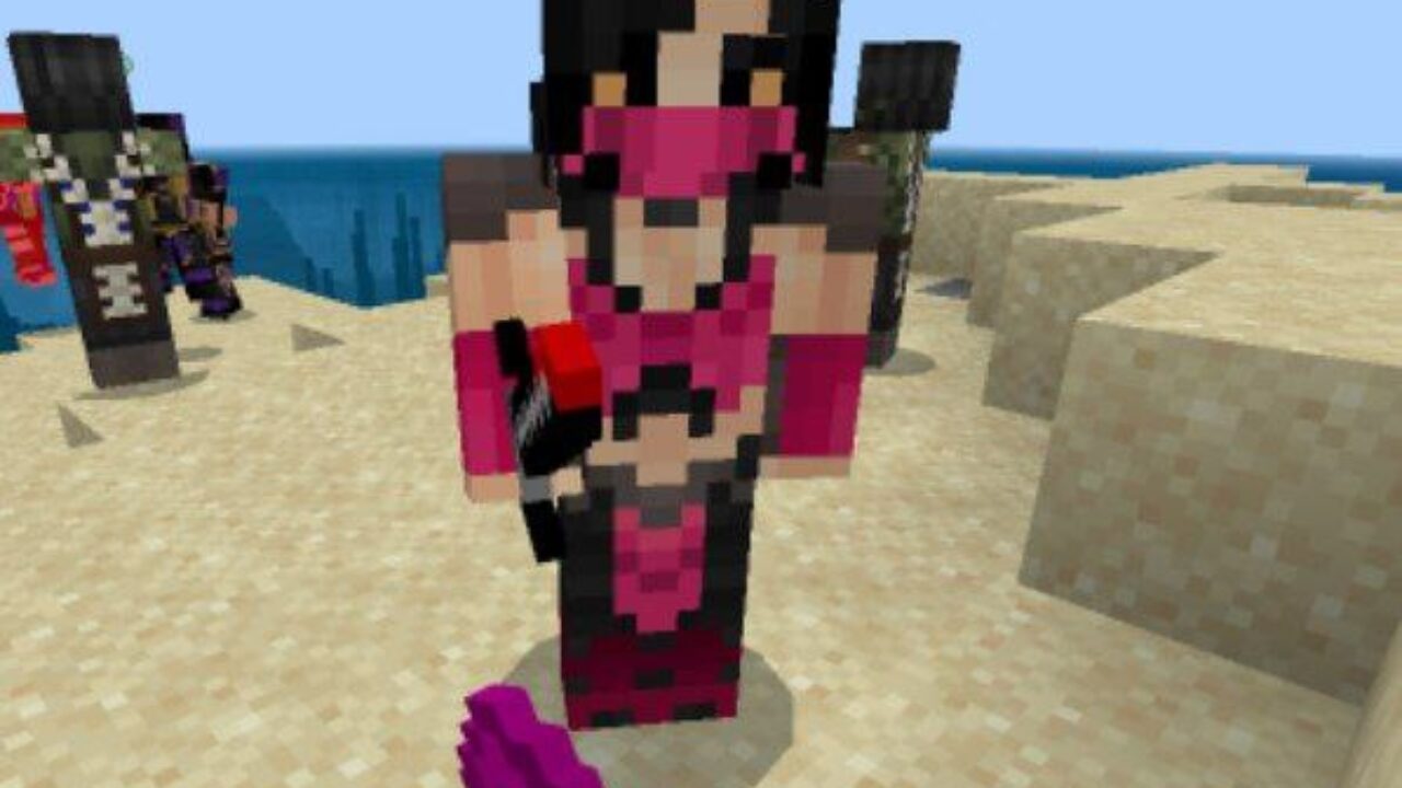 Milina from Mortal Kombat Mod for Minecraft PE