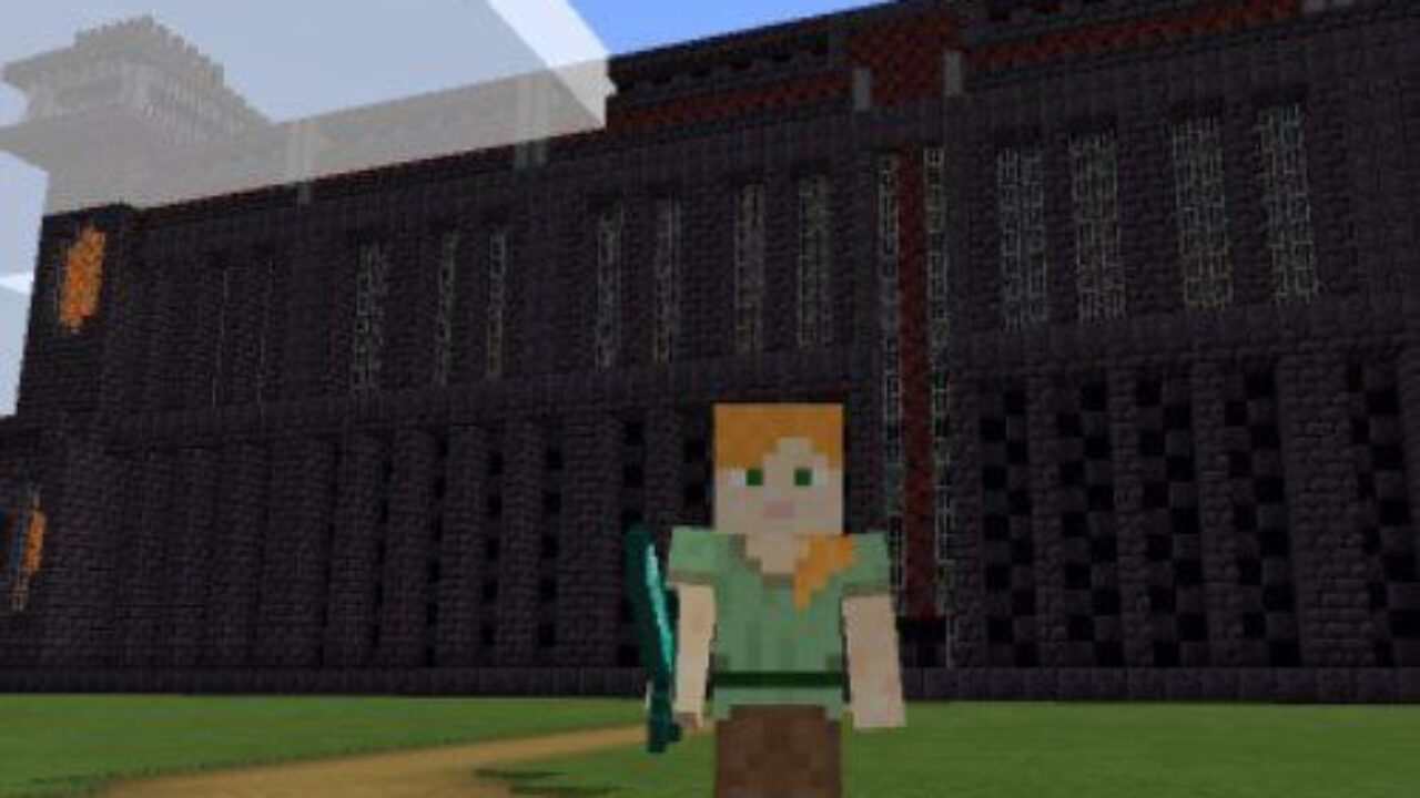 Steve and Prison from Dream SMP Map for Minecraft PE