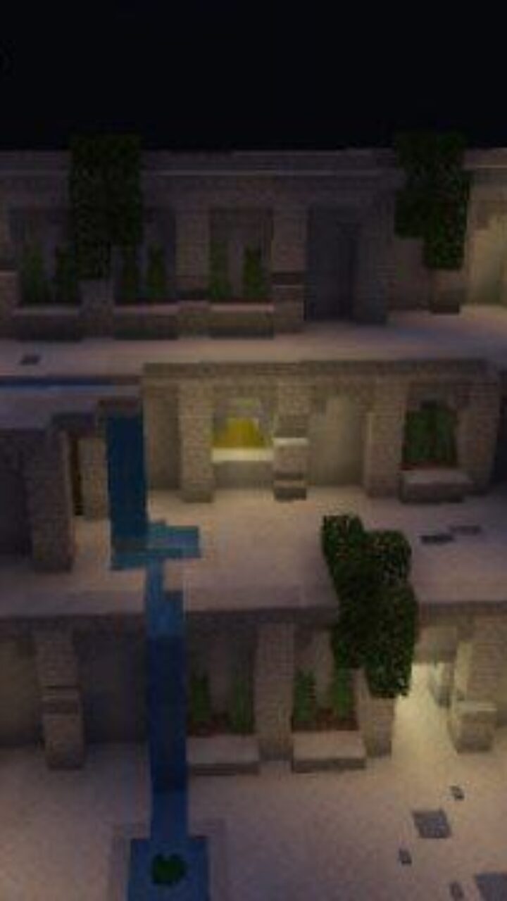 Waterfall from Avatar Map for Minecraft PE