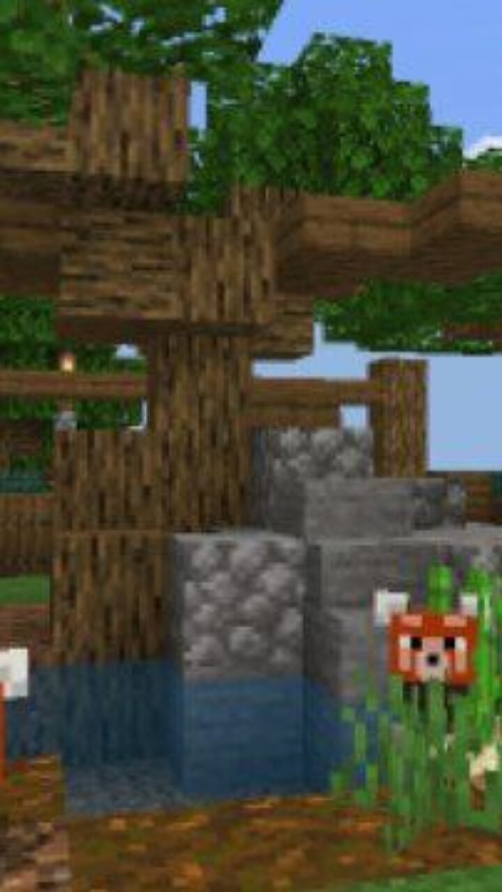 Foxes from Zoo Map for Minecraft PE