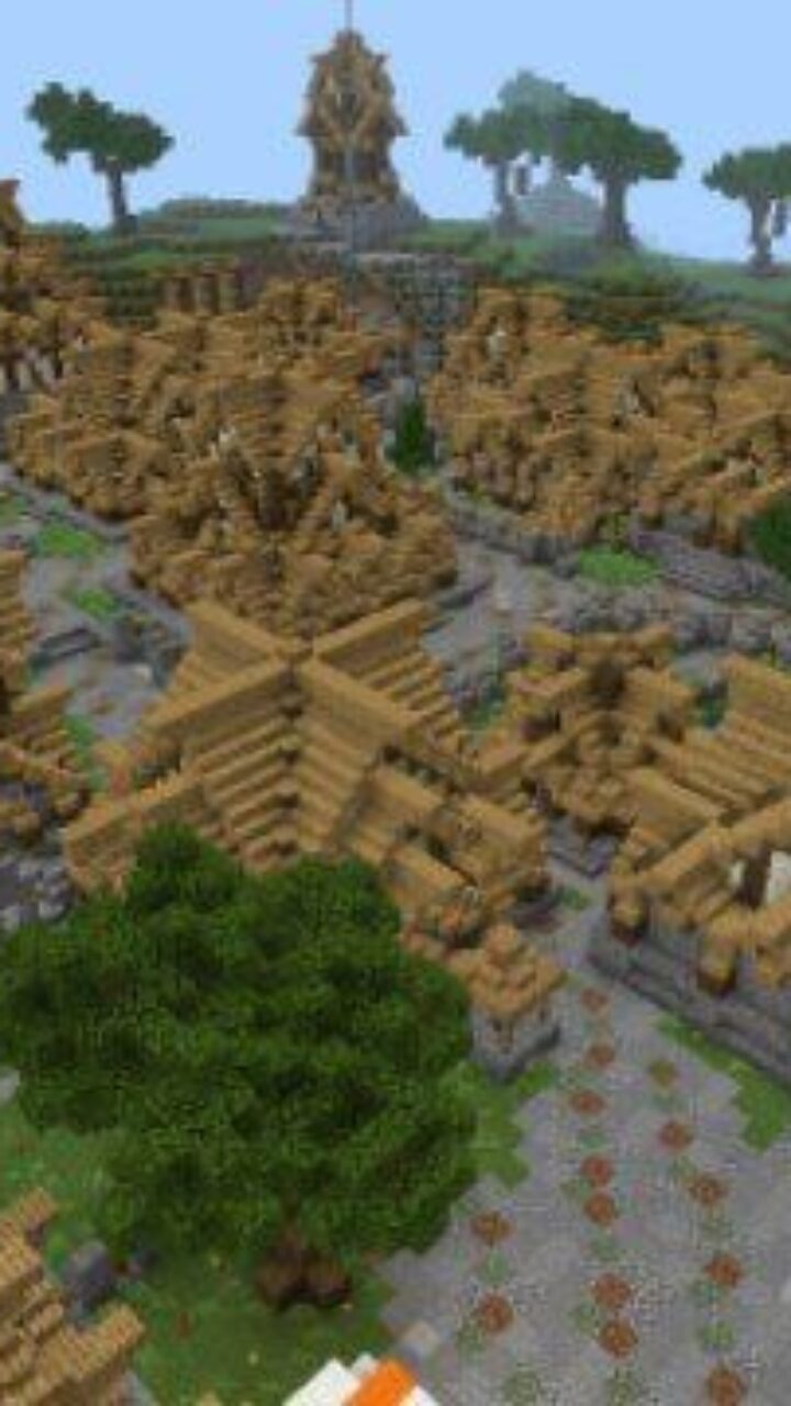 Village from Medieval Map for Minecraft PE